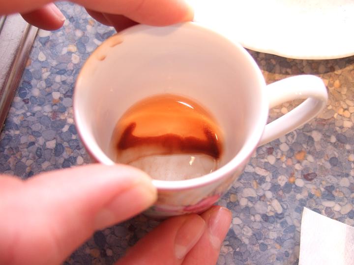 09 03 01 016.jpg - Auch hier: Kakaobestandteile im Wasser gel�st.